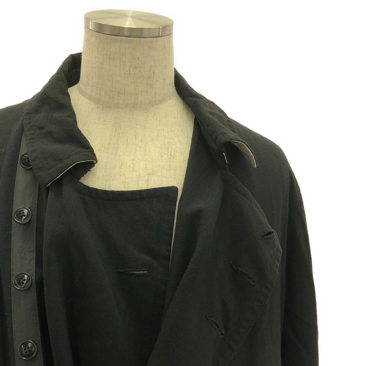 KLASICA | Linen wool oversized coat | Size 3 | Black | Men's