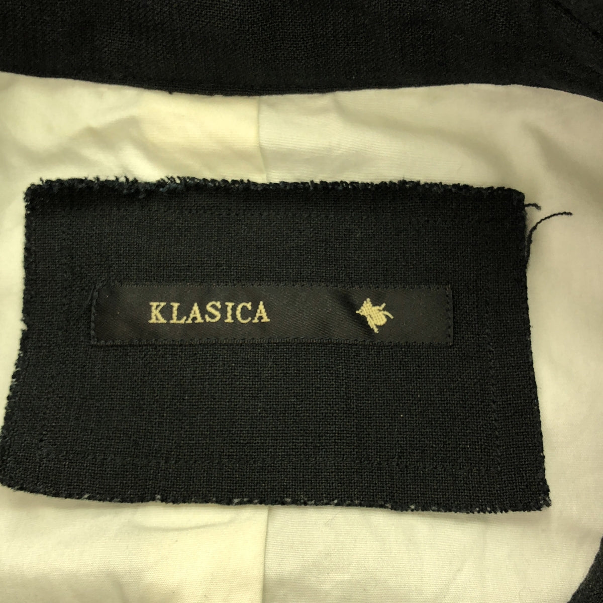 KLASICA / 經典 |亞麻羊毛超大外套 |尺寸 3 |黑色 |男士