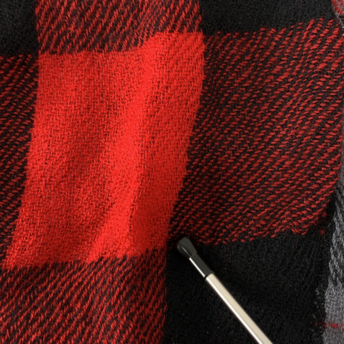 Y's / Y's 山本耀司 | Y's / Y's Yohji Yamamoto分層格紋流蘇披肩| SHOPBOP