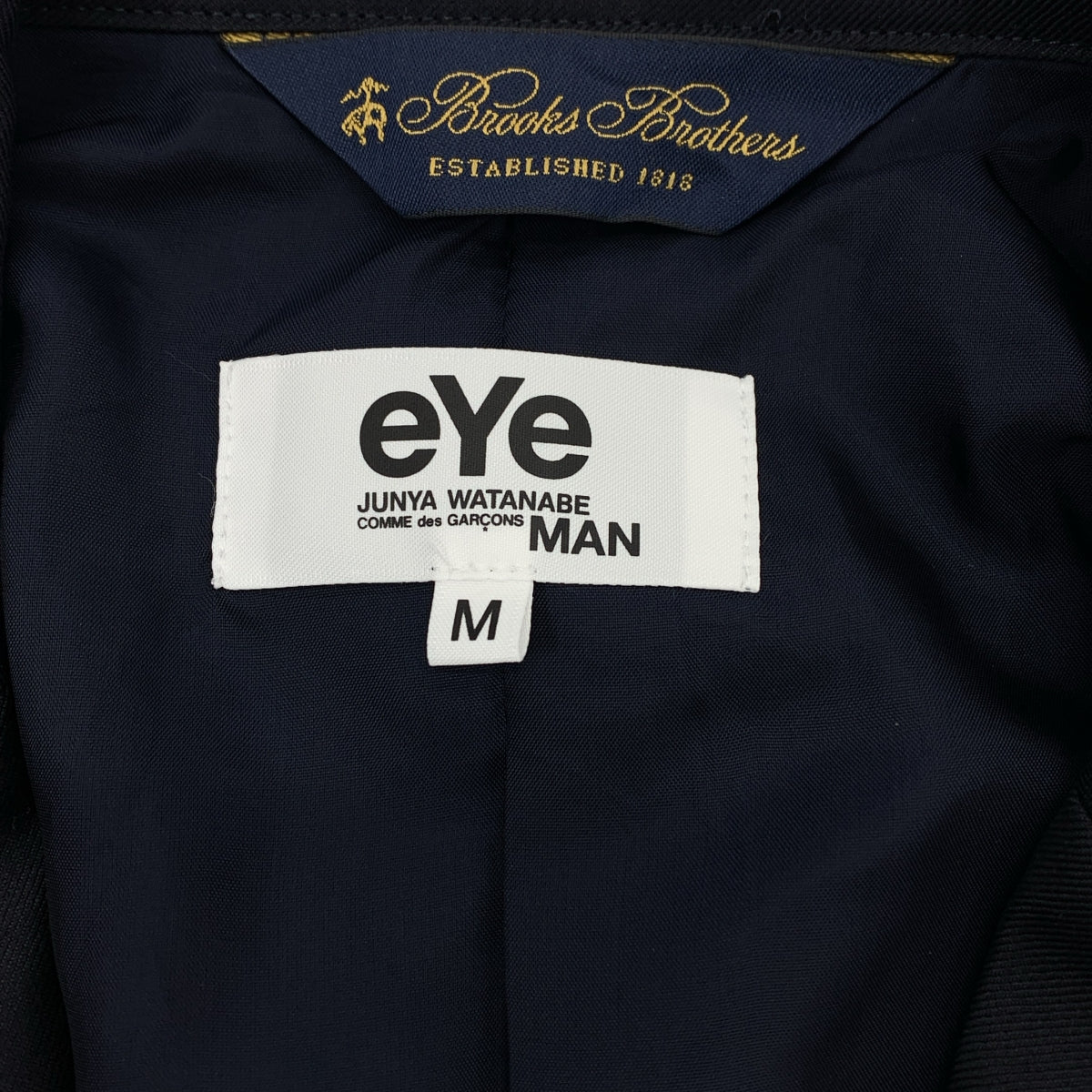 渡邊淳彌 (JUNYA WATANABE) COMME des GARCONS MAN | 2021AW | × BROOKS BROTHERS 絎縫醫學訂製夾克 | M | 男款