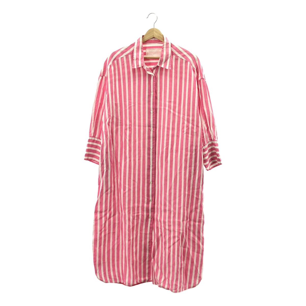 MYLAN / 마일란 | Stripe Shirt Dress / 스트라이프 롱 셔츠 원피스 | F |