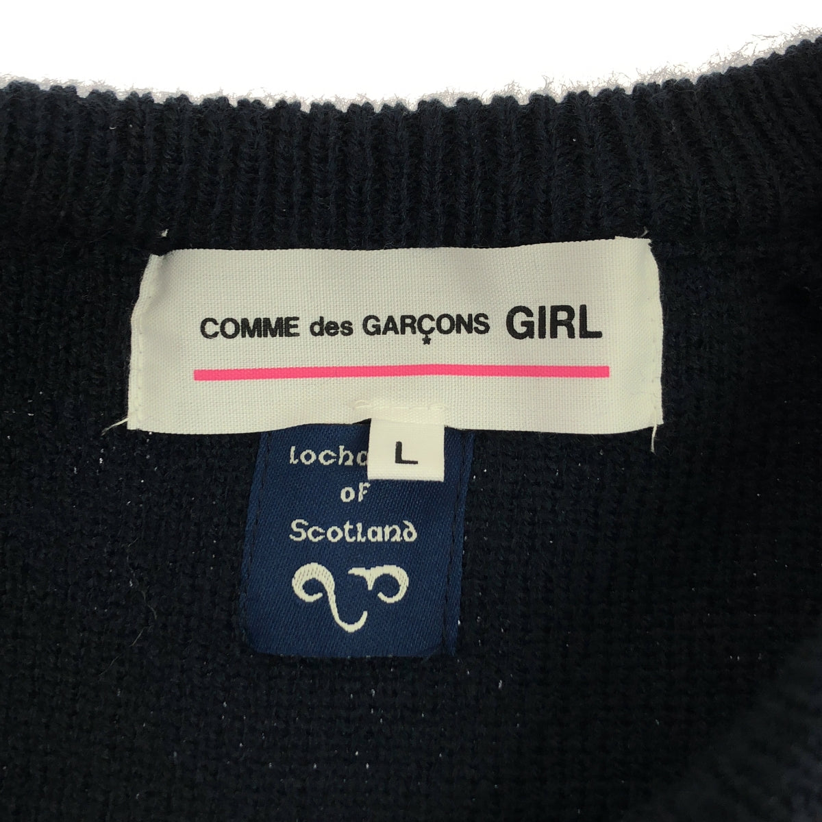 COMME des GARCONS GIRL / 콤데 갤슨걸 | lochaven of Scotland 프릴 컬러 가디건 | L |