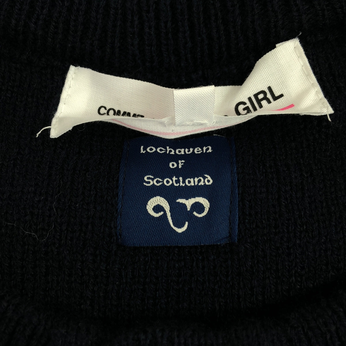 COMME des GARCONS GIRL / 콤데 갤슨걸 | lochaven of Scotland 프릴 컬러 가디건 | L |