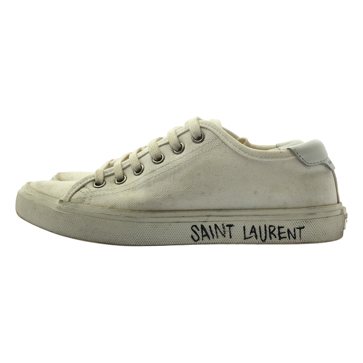 SAINT LAURENT PARIS | MALIBU 低筒運動鞋 | 尺寸 35 | 白色 | 女款