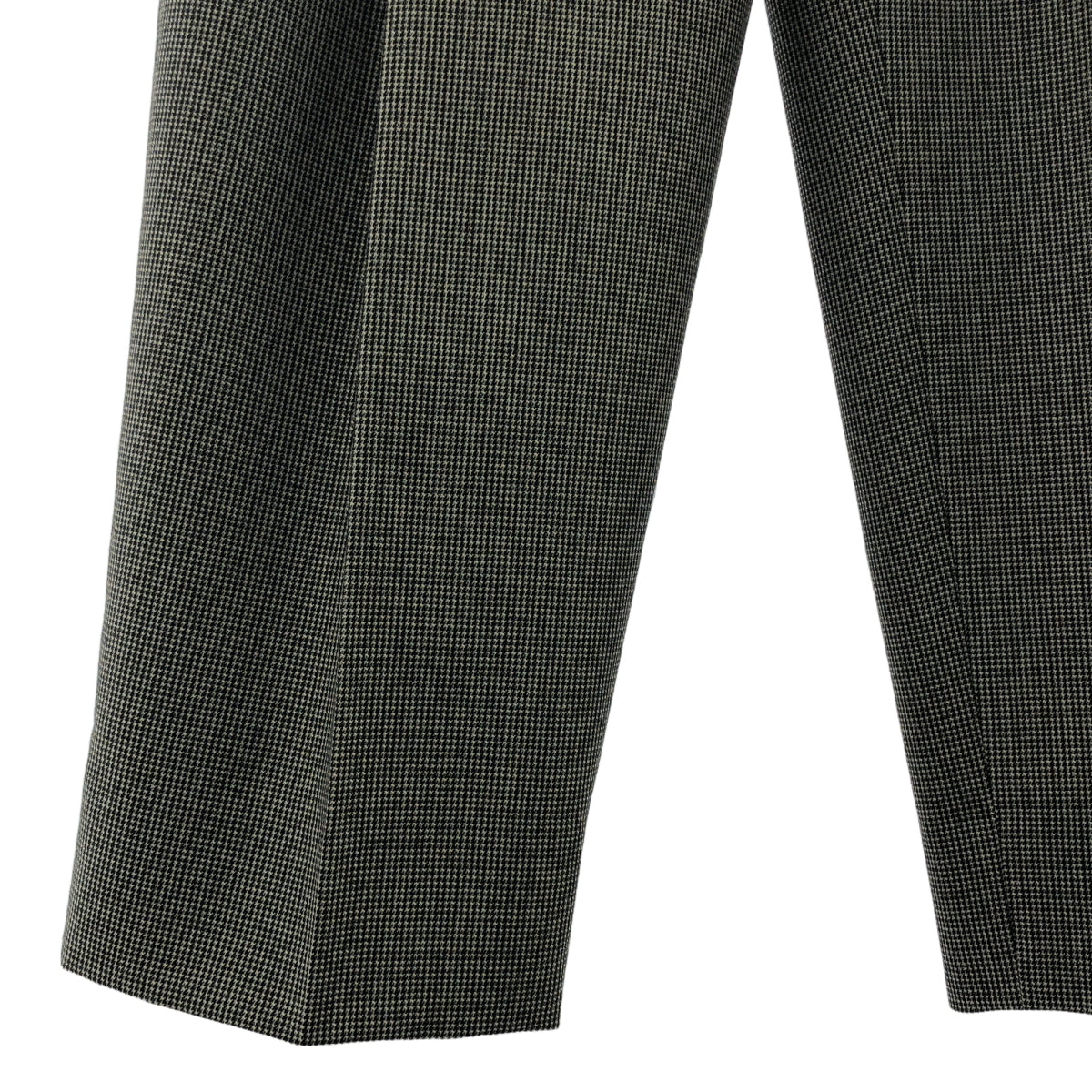 [狀態良好] DRIES VAN NOTEN | 千鳥格紋褶皺羊毛寬褲 | 36碼 | 黑色/灰色/米色 | 女款