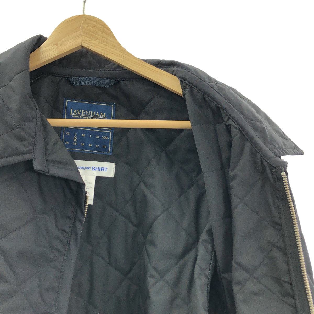 COMME des GARÇONS 襯衫 | | x LAVENHAM 不對稱絎縫夾克 | S 號 |男士