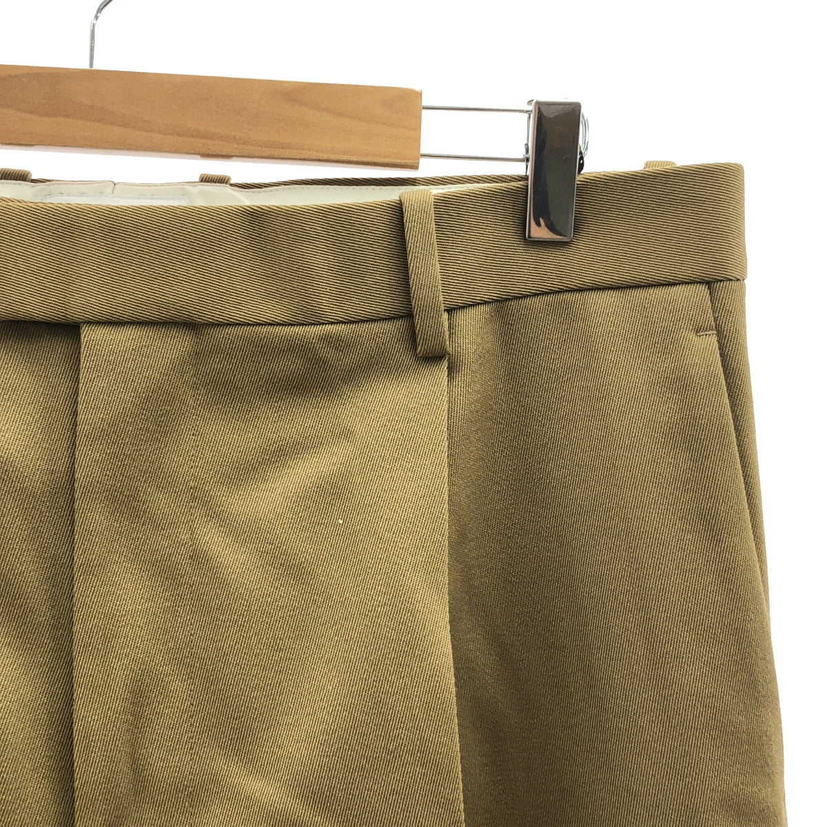 BOTTEGA VENETA / ボッテガヴェネタ | ウール タック ワイド パンツ | 44 |