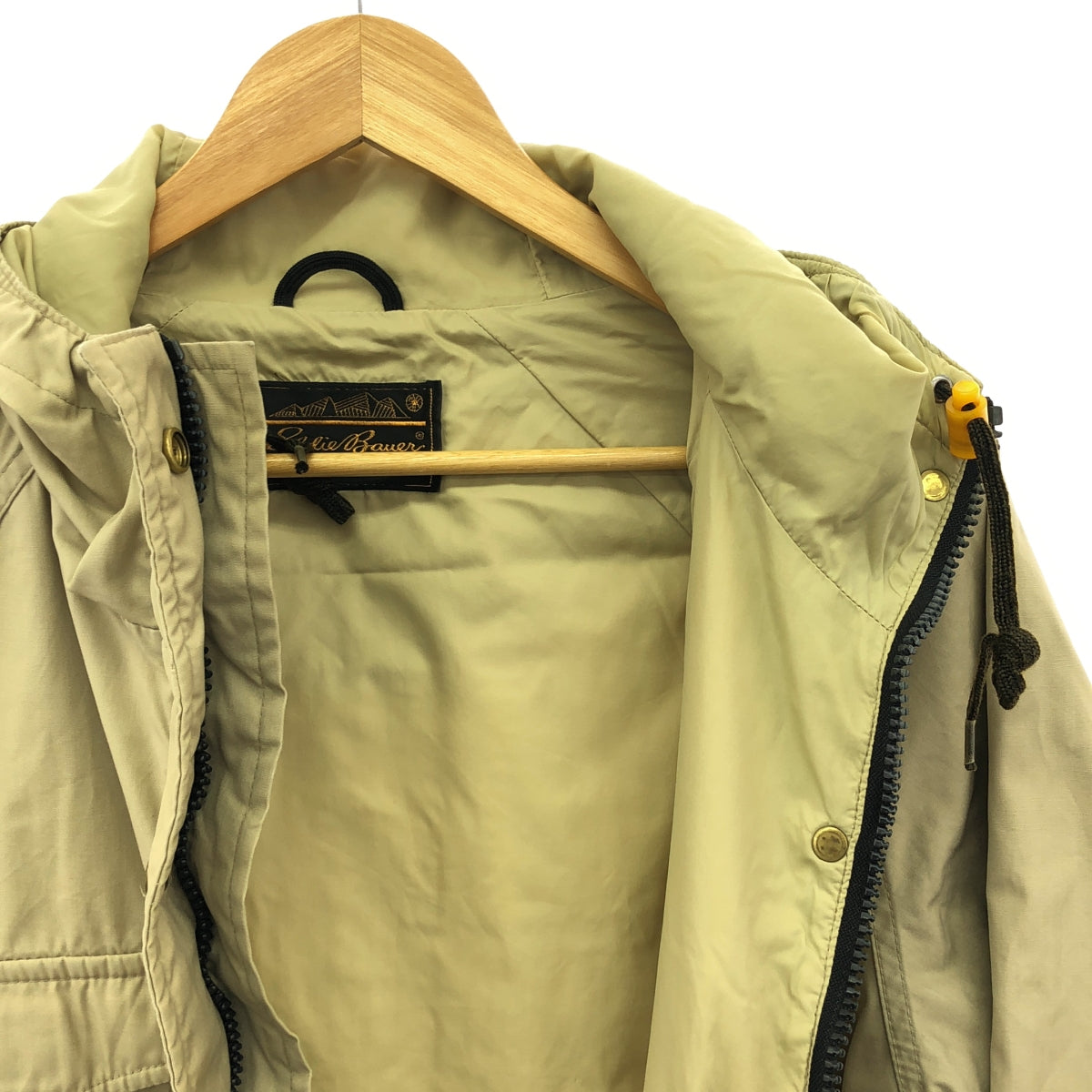 Eddie Bauer | 80s-90s Vintage 4-Pocket Zip-Up Mountain Parka | Beige | Men's