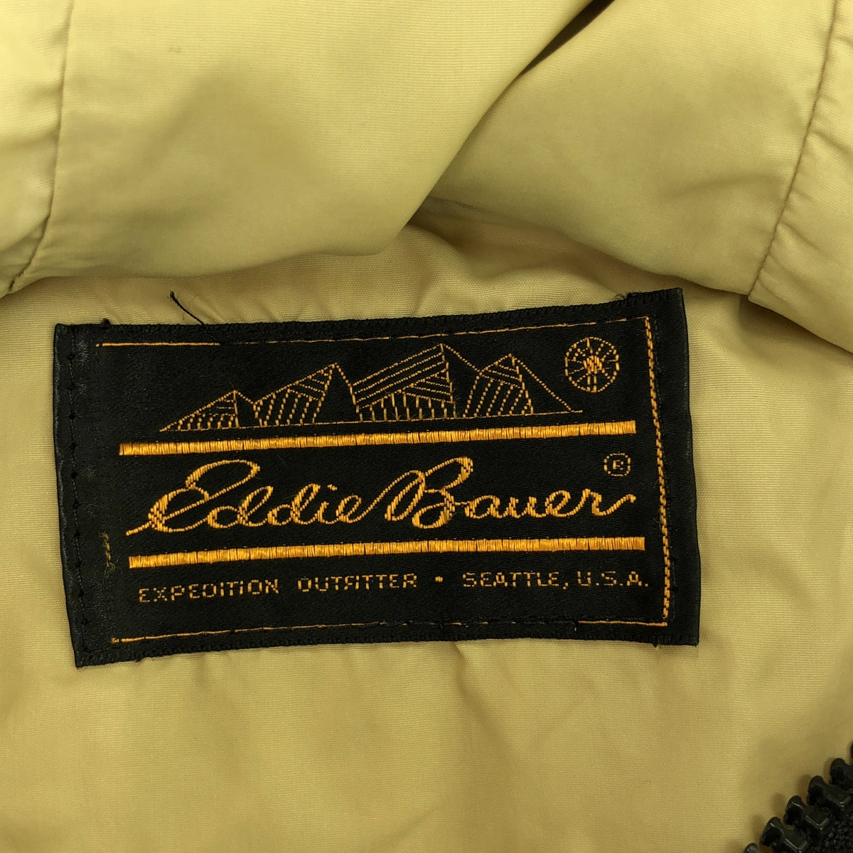 Eddie Bauer / 에디 바우어 | 80s ~ 90s 빈티지 4 포켓 지퍼 업 마운틴 파커 | 베이지 | 남성