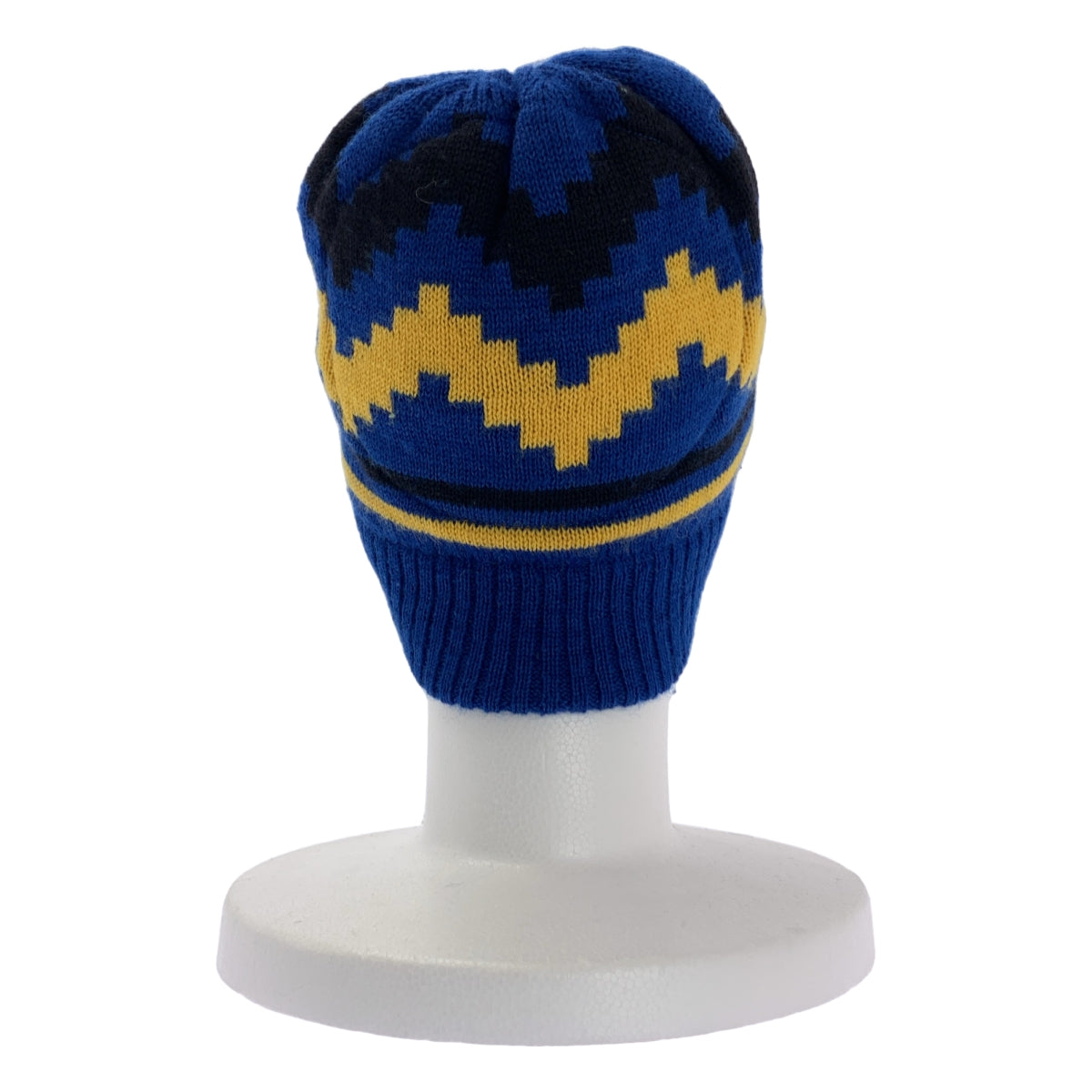 Vivienne Westwood / ヴィヴィアンウエストウッド | ウール 総柄 ロゴ ニット ビーニーキャップ 帽子 / ユニセックス | ブルー | メンズ