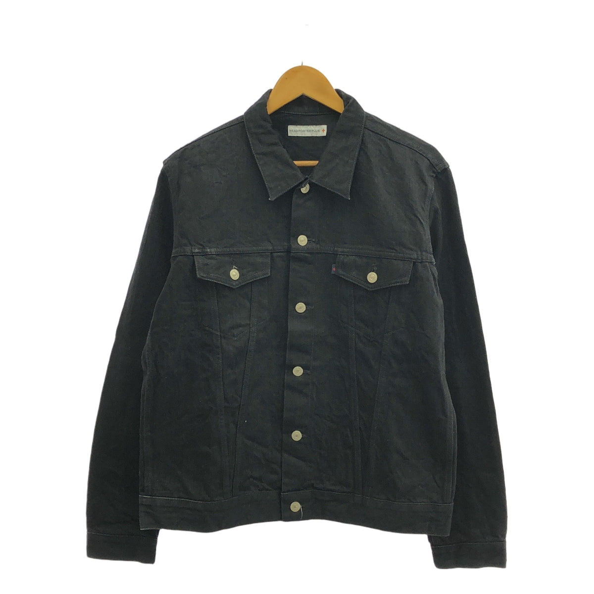 HEAD PORTER PLUS / 헤드 포터 플러스 | 3rd 타입 블랙 데님 재킷 | XL | 남성