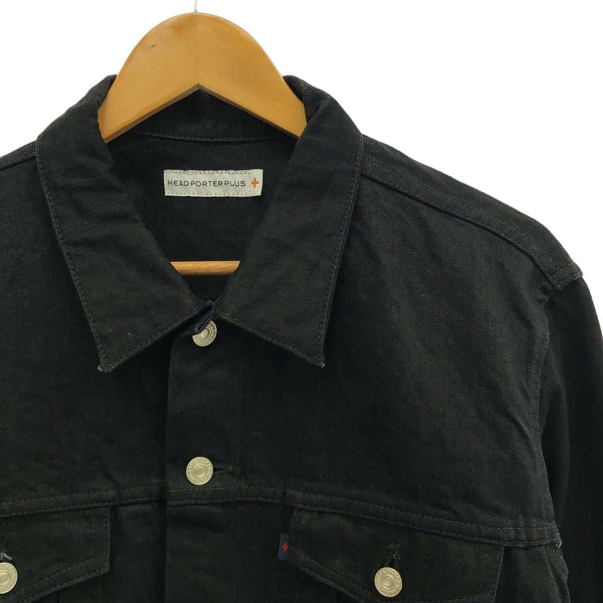 HEAD PORTER PLUS / 헤드 포터 플러스 | 3rd 타입 블랙 데님 재킷 | XL | 남성