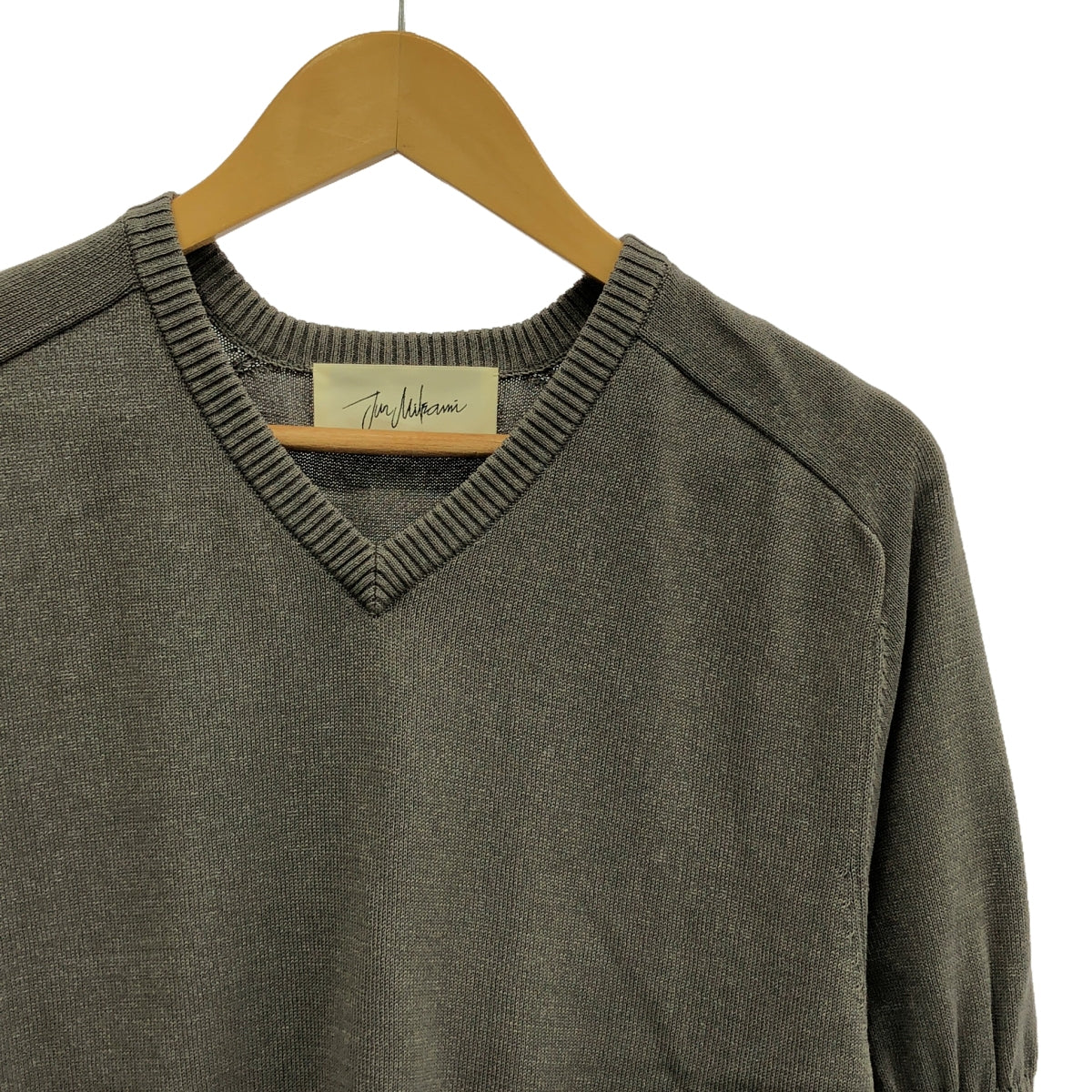 JUN MIKAMI / Jun Mikami | V-neck dolman sleeve knit |