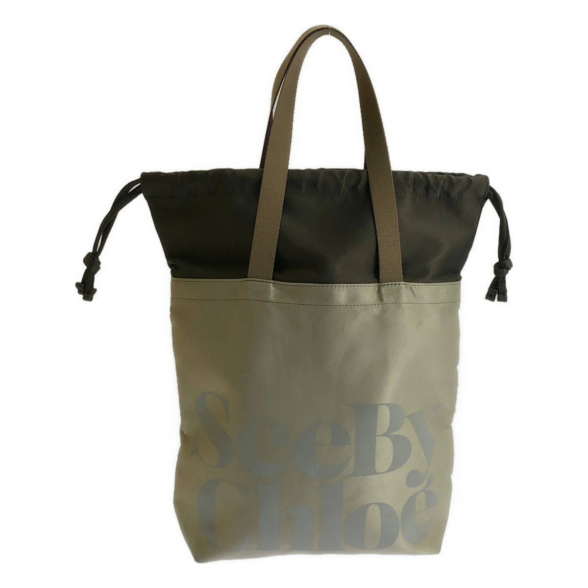 CHLOE 看見 | 2024SS |標誌印花手提袋 |米色/棕色|女性的