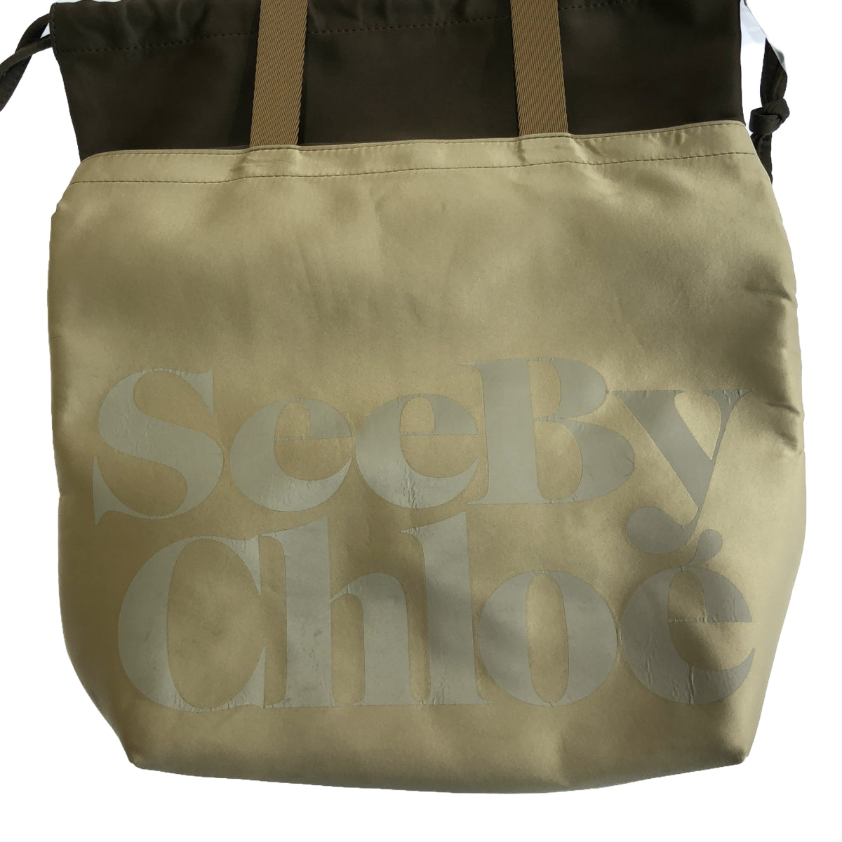 CHLOE 看見 | 2024SS |標誌印花手提袋 |米色/棕色|女性的