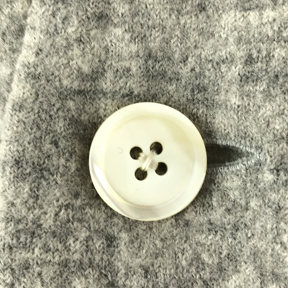 UNIVERSAL TISSU / 유니버설 티슈 | 울 노 컬러 니트 코트 | 그레이 | 여성