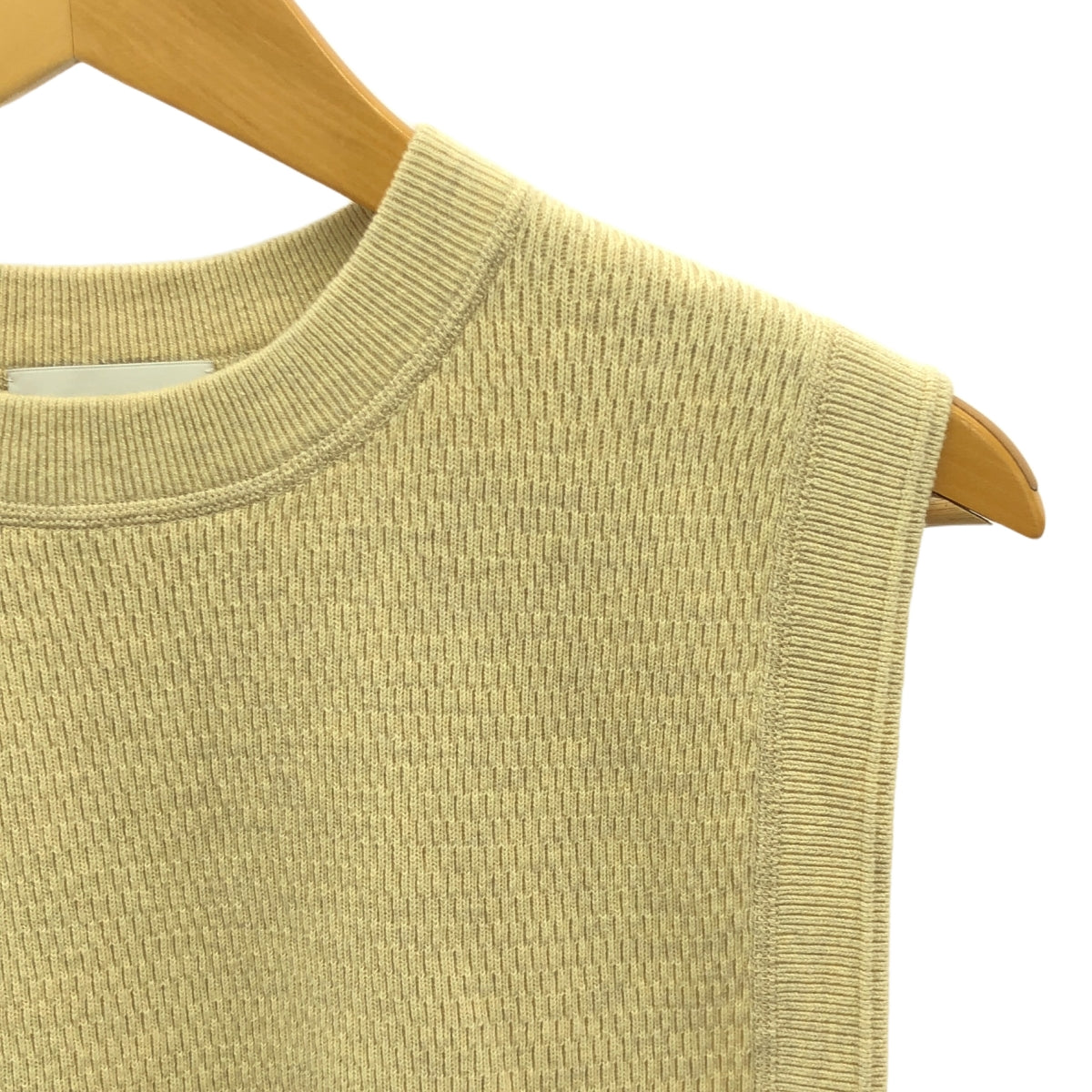 [全新] HYKE |針織保暖短背心 | F |米色 |女性的