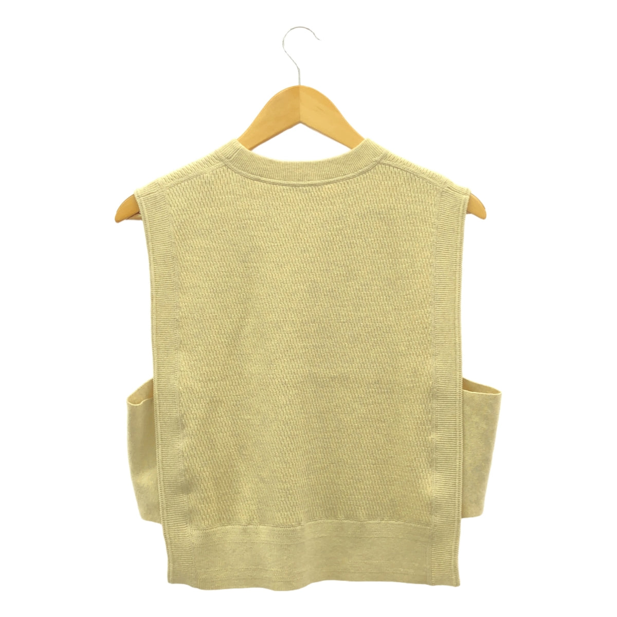 [全新] HYKE |針織保暖短背心 | F |米色 |女性的