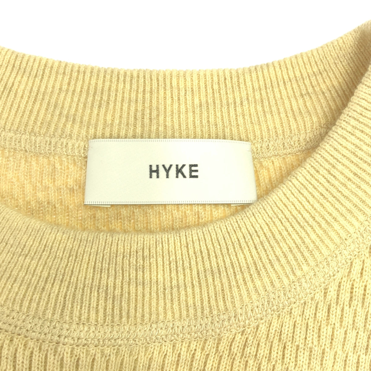 [全新] HYKE |針織保暖短背心 | F |米色 |女性的