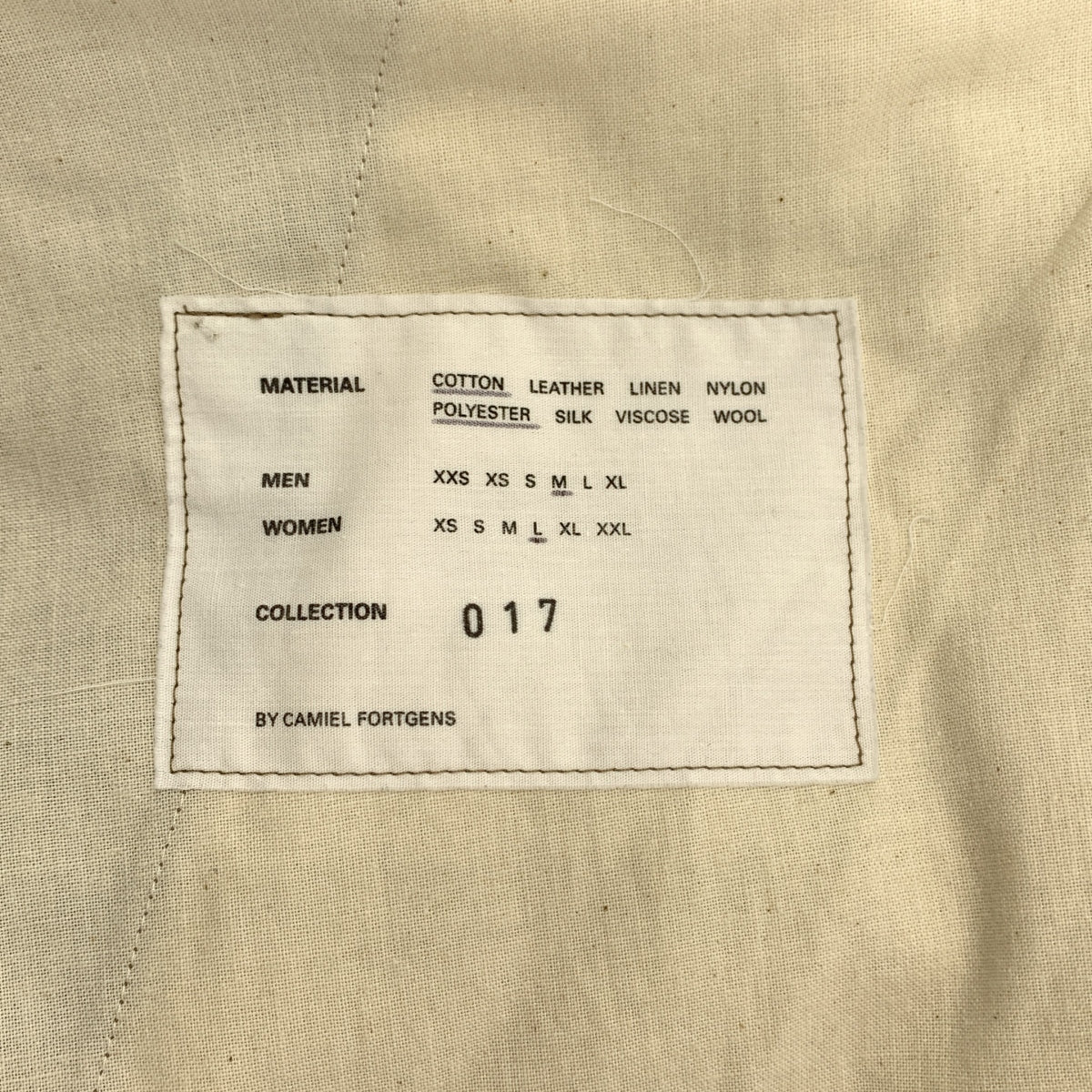 CAMIEL FORTGENS / 카미엘 포트 헨스 | BIG PANTS COTTON / POLY TWILL BRO 빅 팬츠 | M | 남성