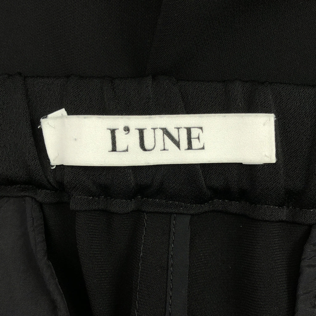 L'UNE / 룬느 | Tucked Tapered Pants 사이드라인 테이퍼드 팬츠 | 34 | 블랙 |