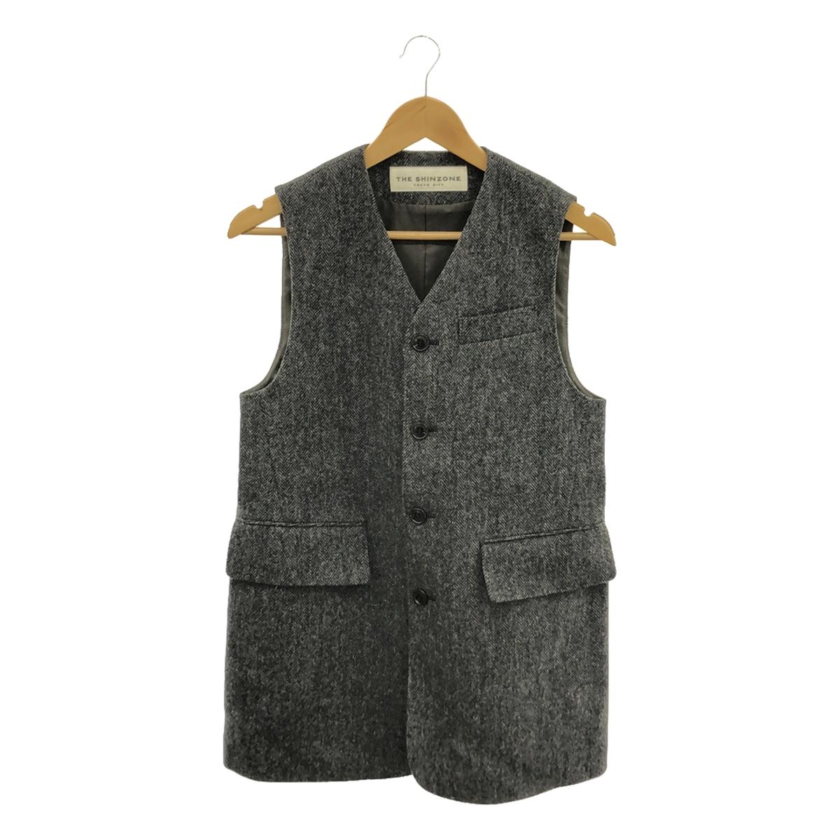 Shinzone / シンゾーン | 2023AW | HERRINGBONE GILET ウールベスト | 34 | レディース