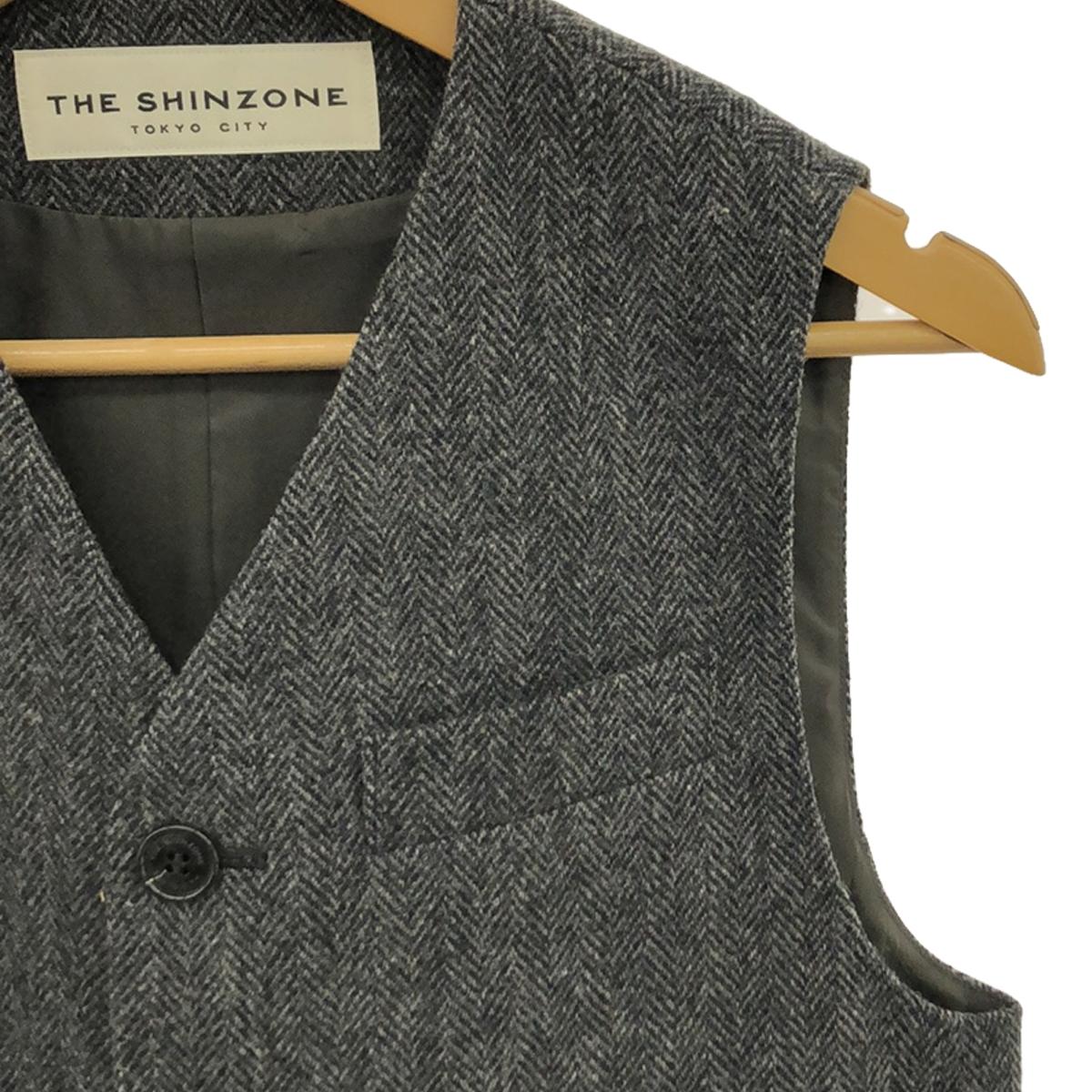 Shinzone / 신존 | 2023AW | HERRINGBONE GILET 울 베스트 | 34 | 여성