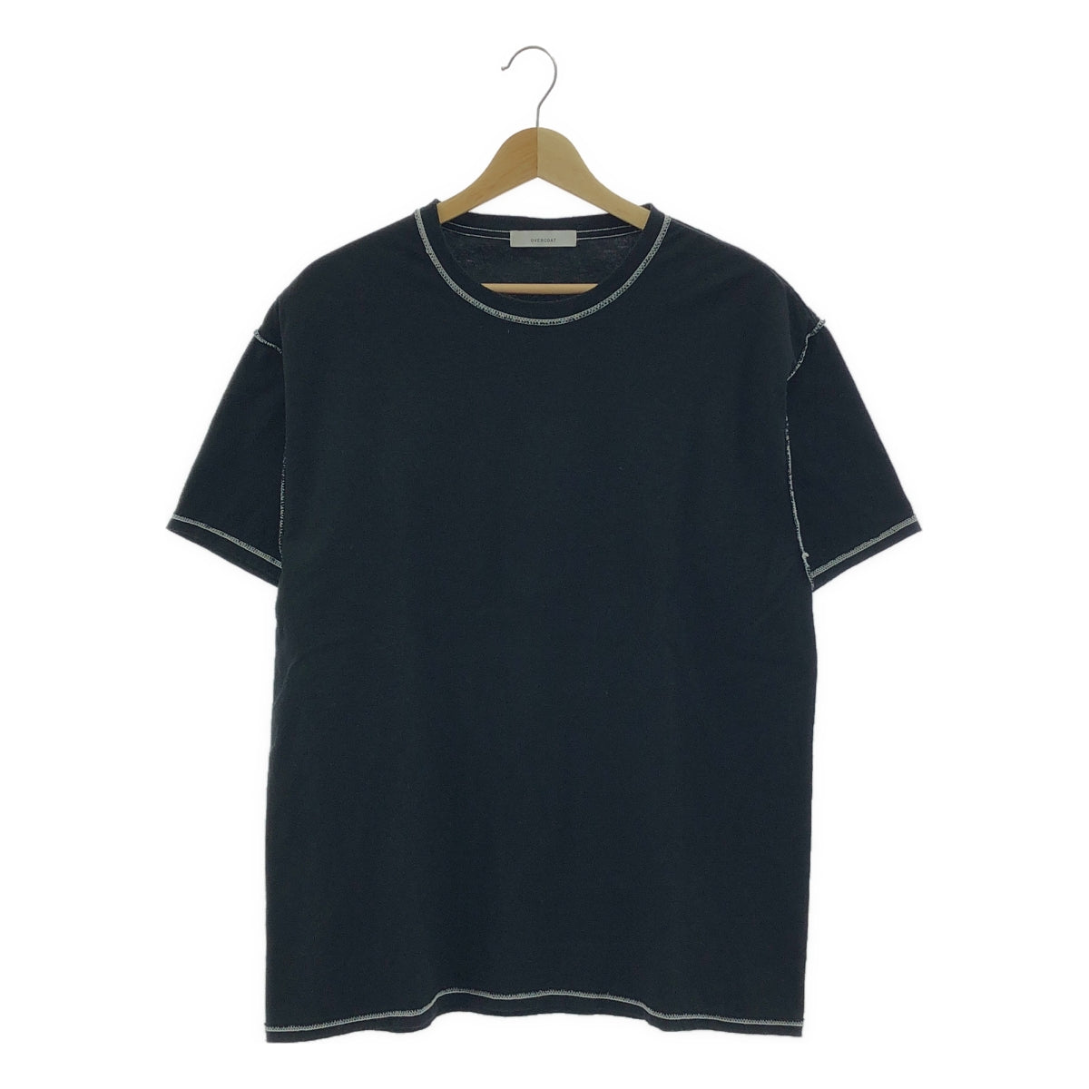 OVERCOAT / オーバーコート | コットン RICHARD KERN プリント Tシャツ | L | ブラック | メンズ