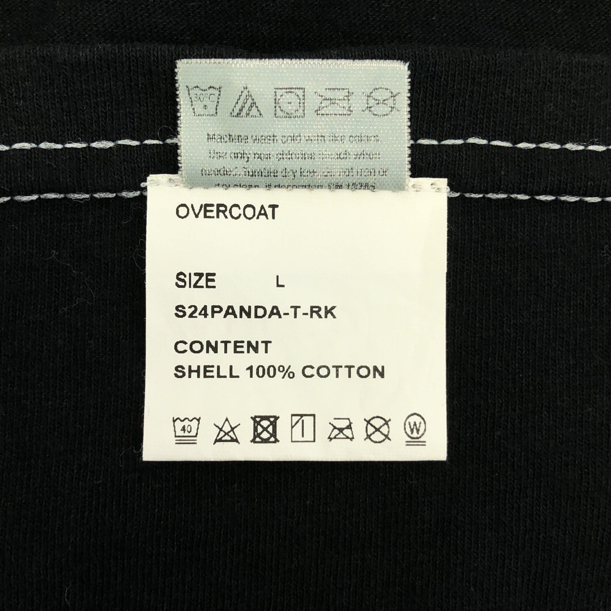 OVERCOAT / オーバーコート | コットン RICHARD KERN プリント Tシャツ | L | ブラック | メンズ