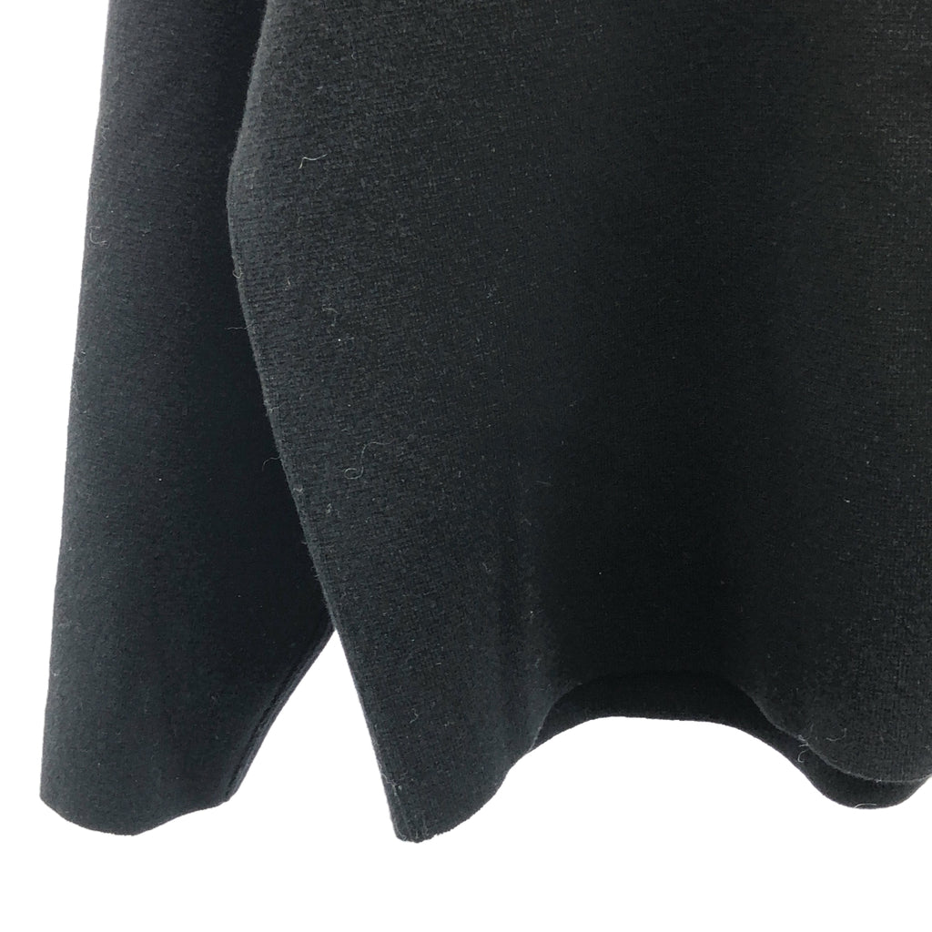 【미품】 AURALEE / 오라리 | 2023AW | HEAVY MILANO RIB KNIT ZIP TURTLE / 하프 Zip 니트 풀오버 | 0 | 블랙 | 여성