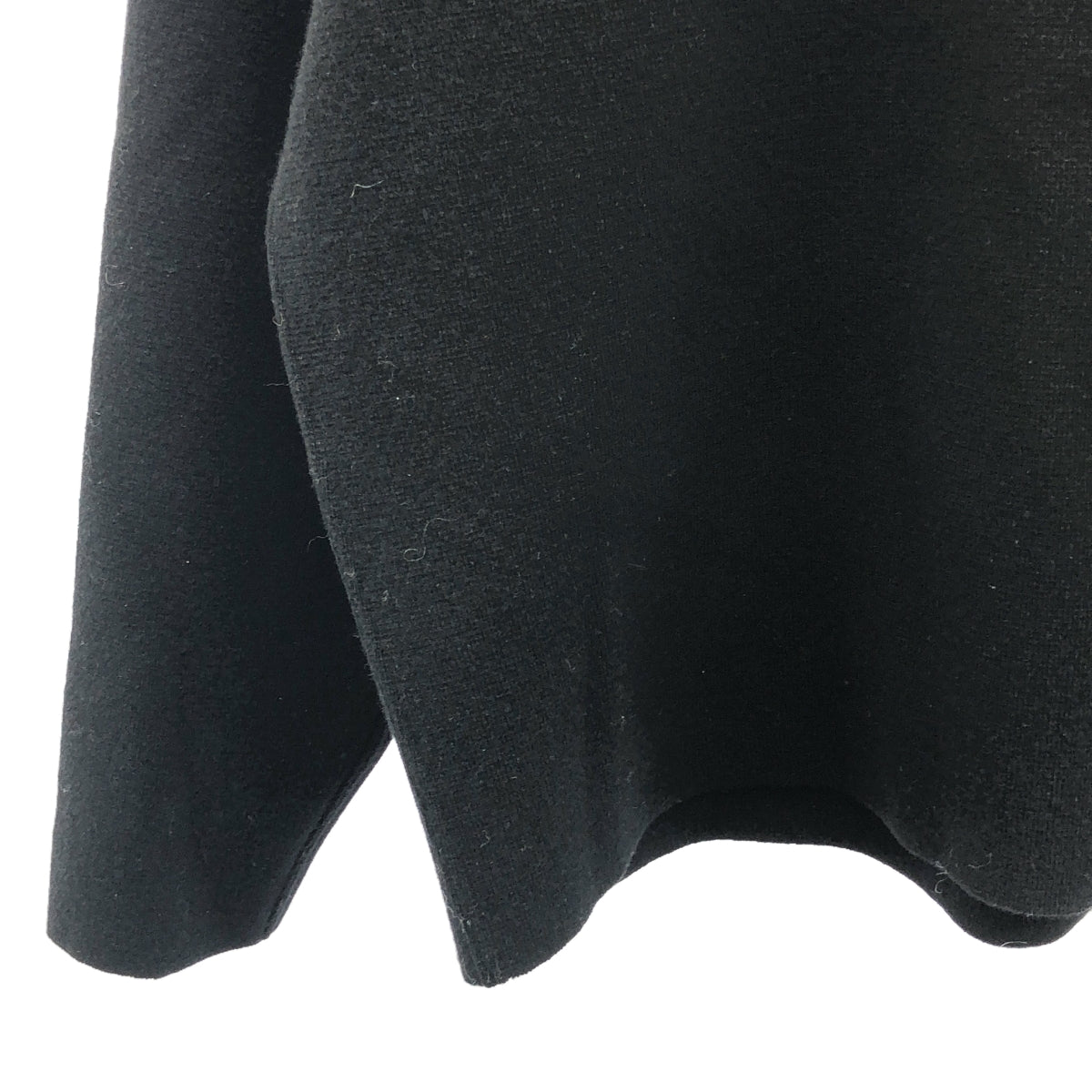 【미품】 AURALEE / 오라리 | 2023AW | HEAVY MILANO RIB KNIT ZIP TURTLE / 하프 Zip 니트 풀오버 | 0 | 블랙 | 여성