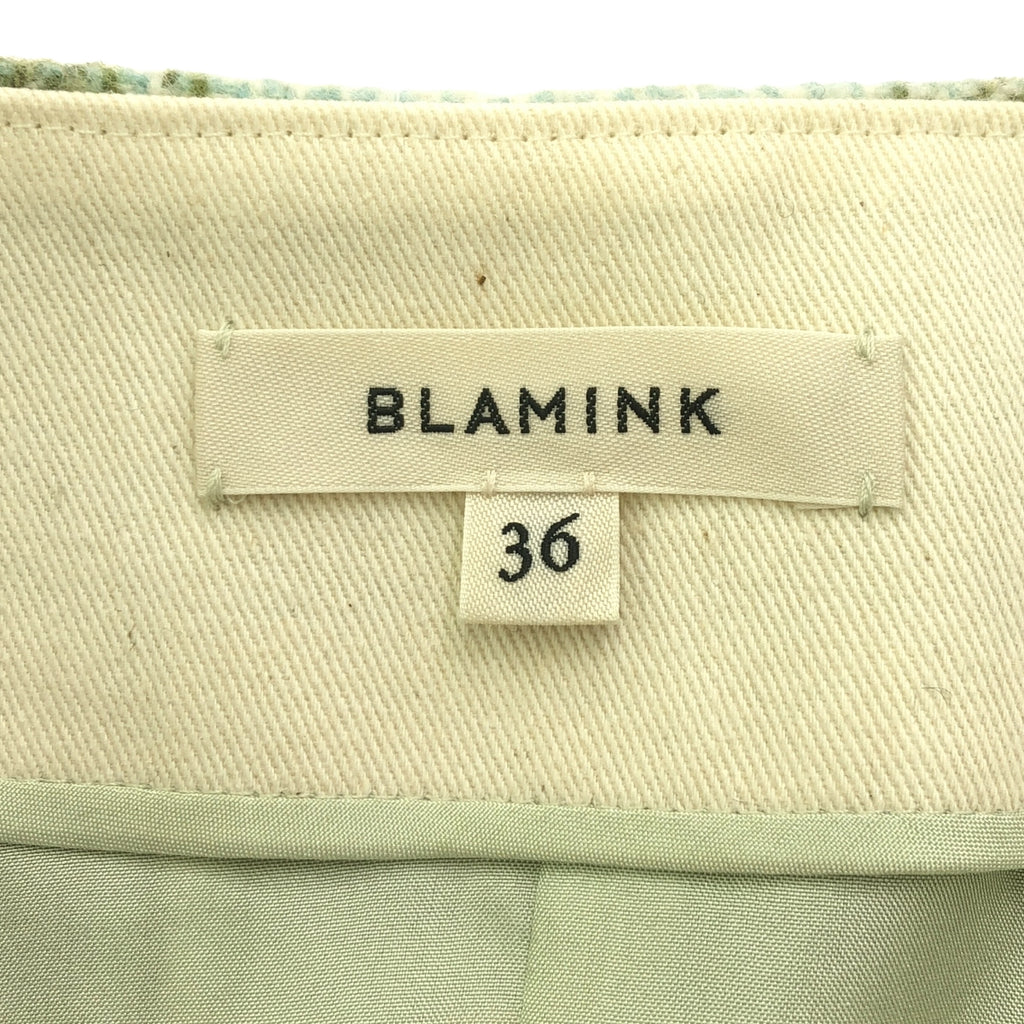 BLAMINK |後開衩格紋緊身長裙 |尺寸 36 |多色 |女性的