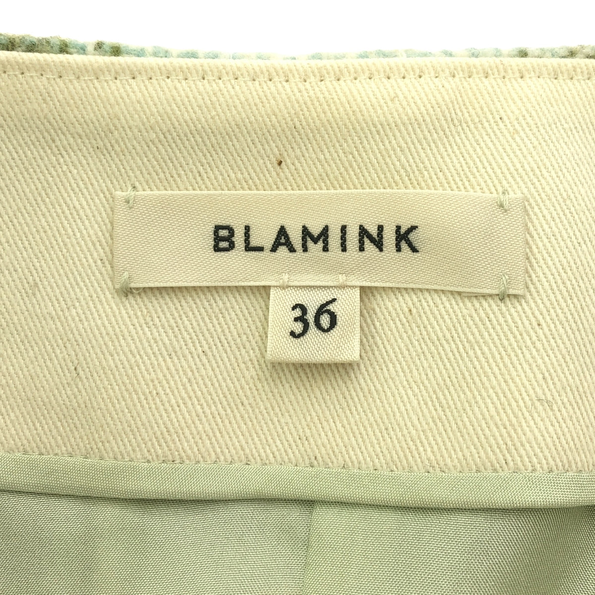 BLAMINK / ブラミンク | バックスリット チェック タイト ロング スカート | 36 | マルチカラー | レディース