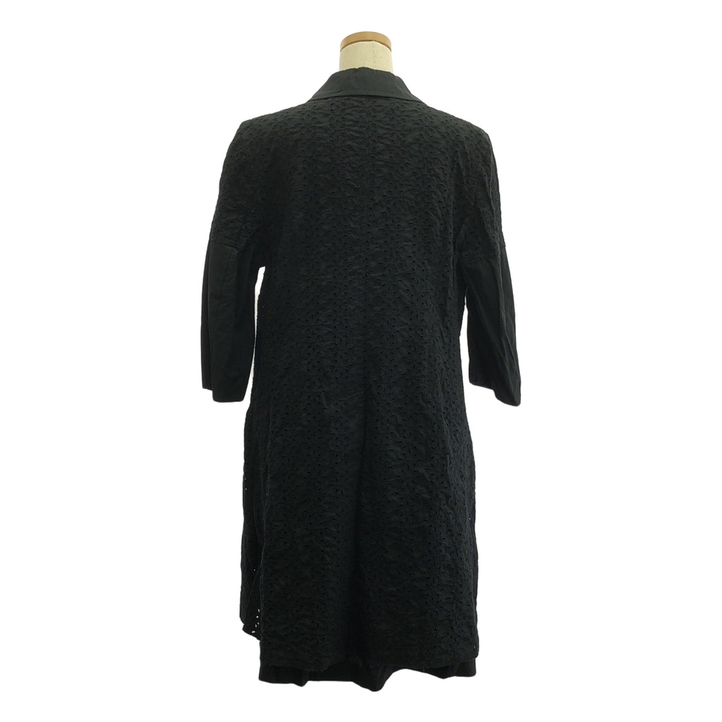 COMME des GARCONS COMME des GARCONS / 콤콤 | 2010SS | 펀칭 컷 워크 레이스 싱글 코트 | M | 블랙 | 여성