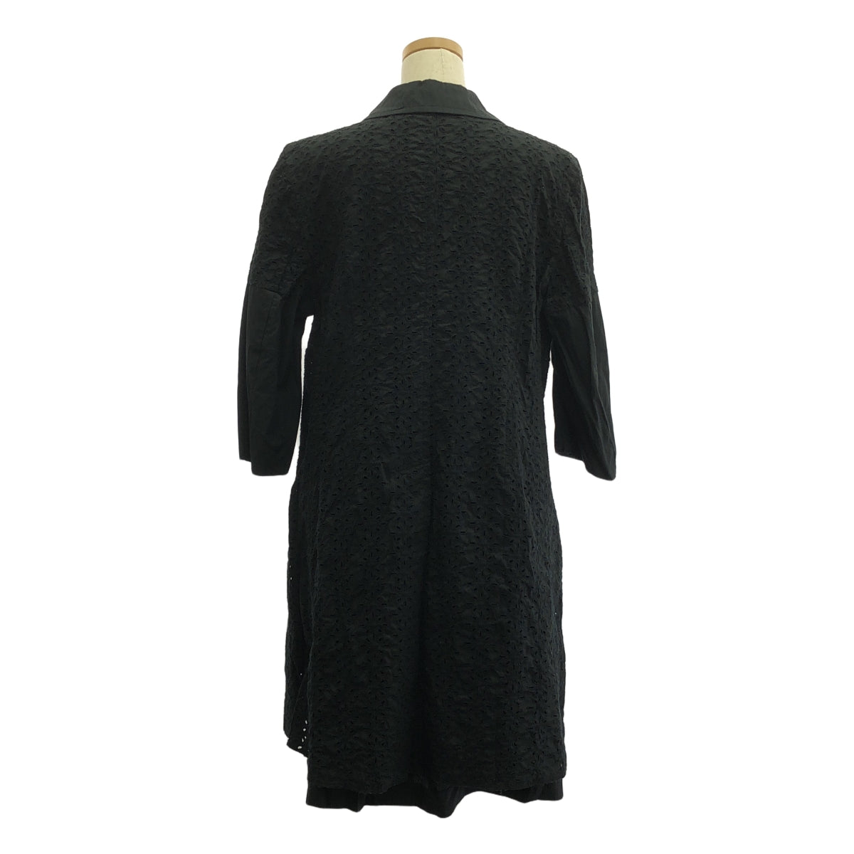 COMME des GARCONS COMME des GARCONS / 콤콤 | 2010SS | 펀칭 컷 워크 레이스 싱글 코트 | M | 블랙 | 여성