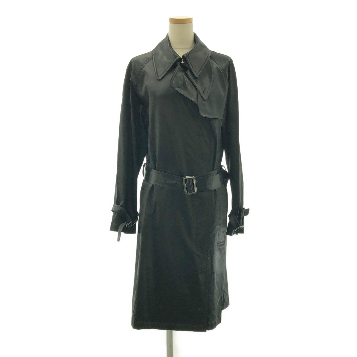 HERMES / 헤르메스 | 아세테이트 나일론 새틴 트렌치 코트 | 40 | 여성