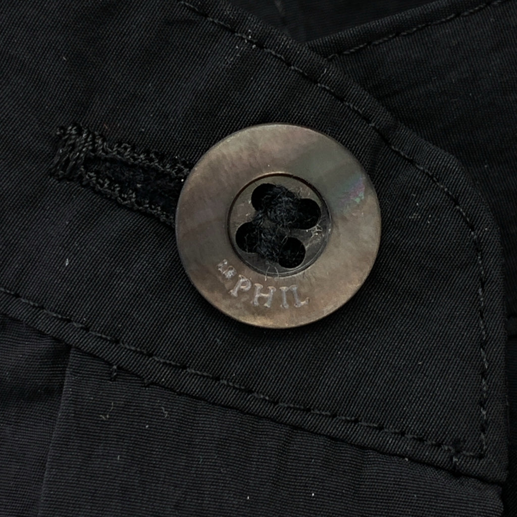 LE PHIL / 루피루 | 볼륨 슬리브 로고 버튼 게더 셔츠 블라우스 | F | 여성