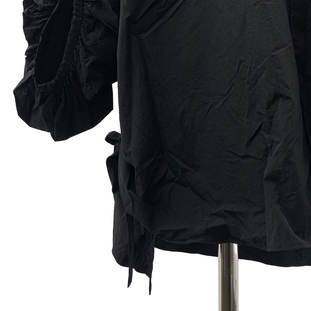 LE PHIL / 루피루 | 볼륨 슬리브 로고 버튼 게더 셔츠 블라우스 | F | 여성