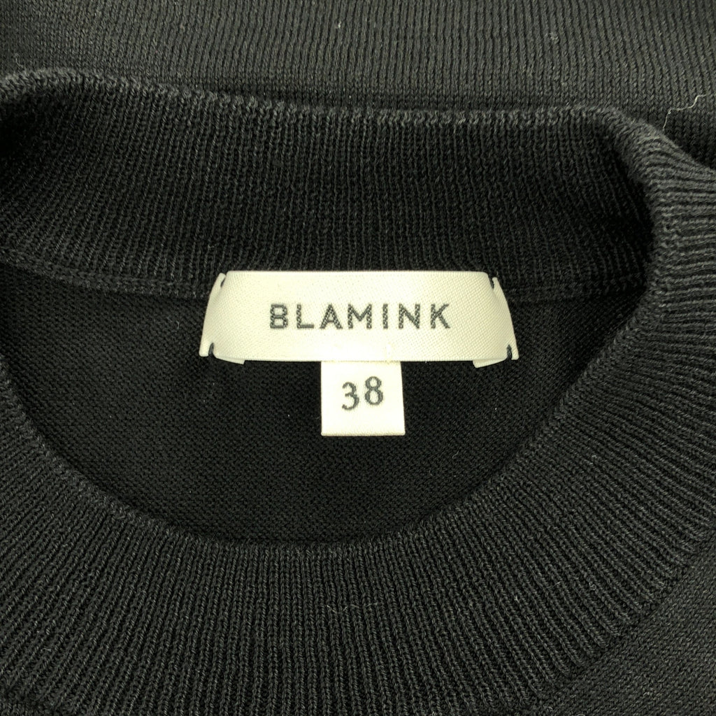 BLAMINK | 棉質開衩圓領夏季針織衫 | 38碼 | 女款