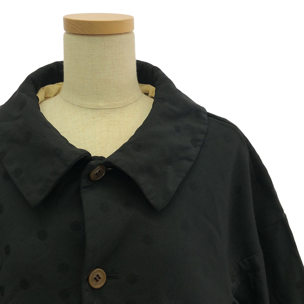 COMME des GARCONS COMME des GARCONS / 콤콤 | 2013AW | 폴리 에스테르 축융 변형 도트 재가드 패치 재킷 / 총 안감 | M | 블랙 | 여성