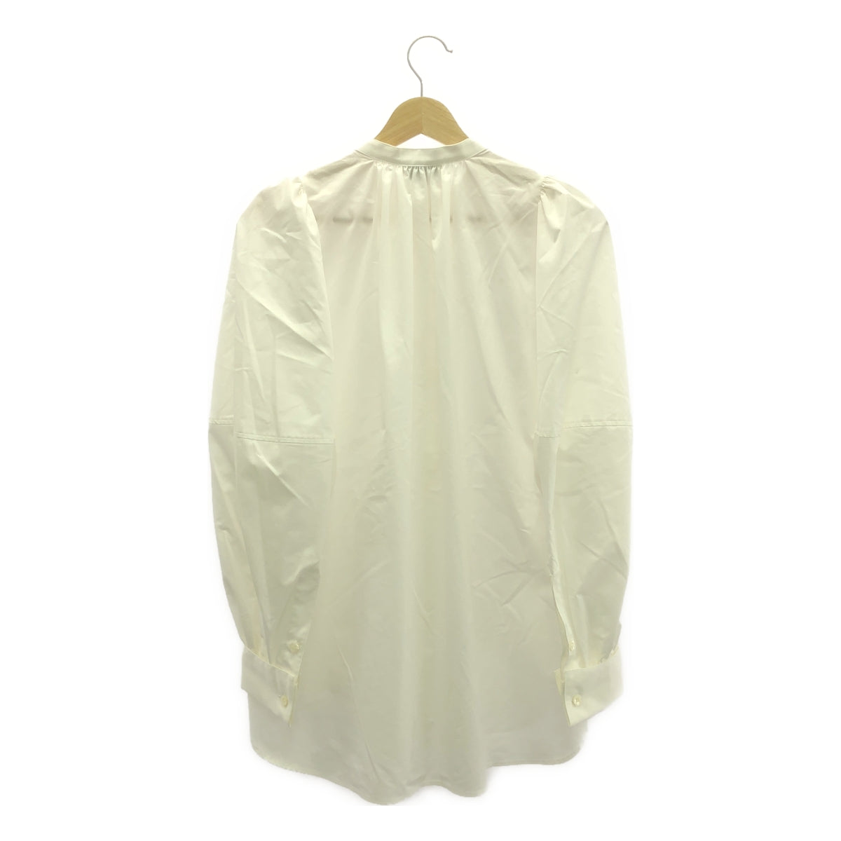 HYKE | 2023AW | T/C BALLOON SLEEVE SHIRT BLOUSE | S | WHITE | WOMEN'S