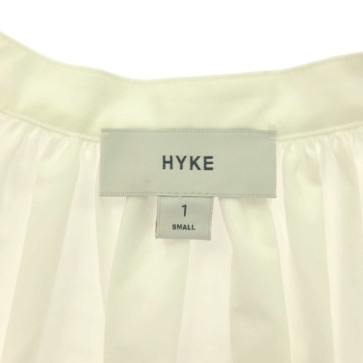 HYKE | 2023AW | T/C BALLOON SLEEVE SHIRT BLOUSE | S | WHITE | WOMEN'S