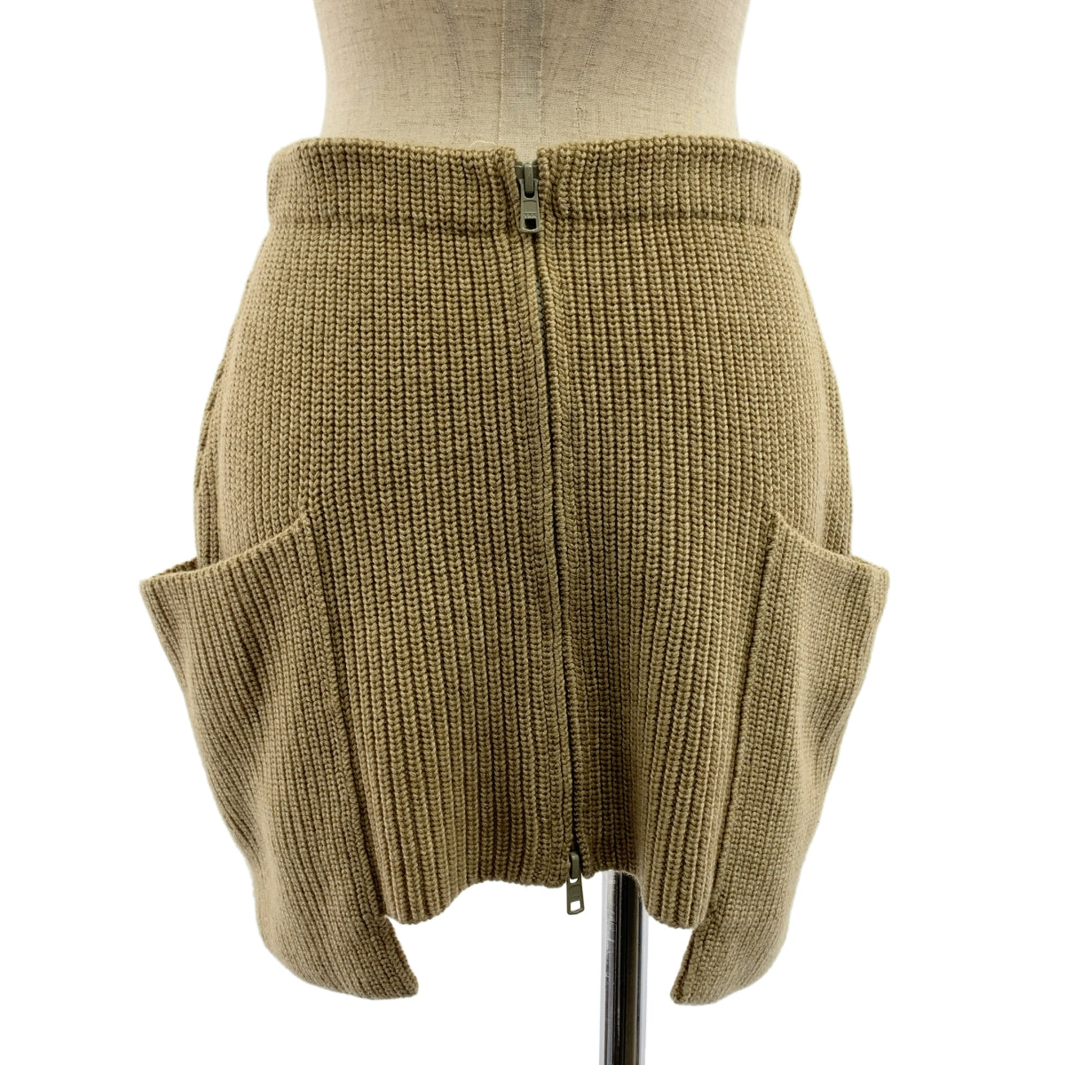 ETRE TOKYO / 에트레 도쿄 | W Zip 니트 미니 스커트 | S | 여성