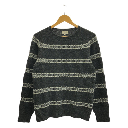 MARGARET HOWELL | Crew neck striped wool knit | M | Men's