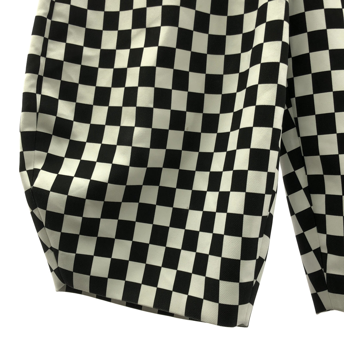 COMME des GARCONS HOMME PLUS / 콤데 갤슨 옴플루스 | 2018AW | 폴리에스터 격자 무늬 체커 풍선 팬츠 | S | 남성