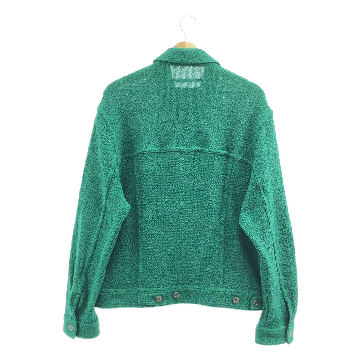 靜音之歌 | 2023 春夏系列 | 棉質針織運動外套 | 46 碼 | 綠色/藍色 | 男款