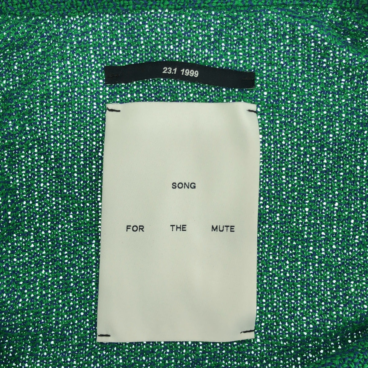 SONG FOR THE MUTE / ソングフォーザミュート | 2023SS | コットンニット トラックジャケット | 46 | グリーン / ブルー | メンズ