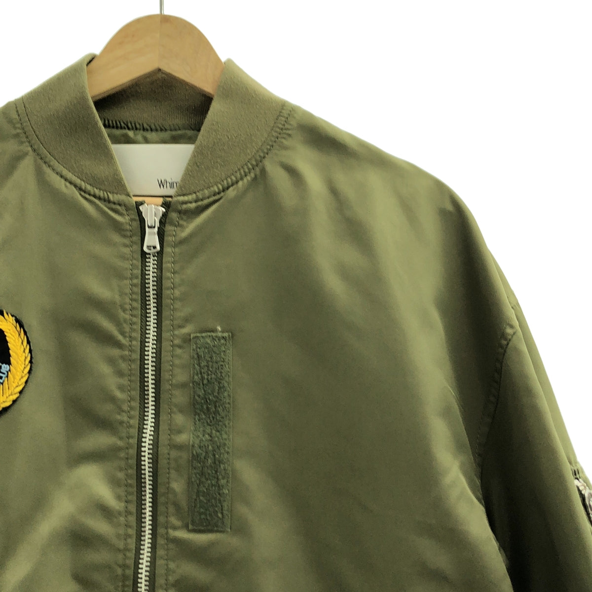 【成色極佳】Whim Gazette MA-1 軍用飛行夾克，附徽章 | F 碼 | 卡其色 | 女款