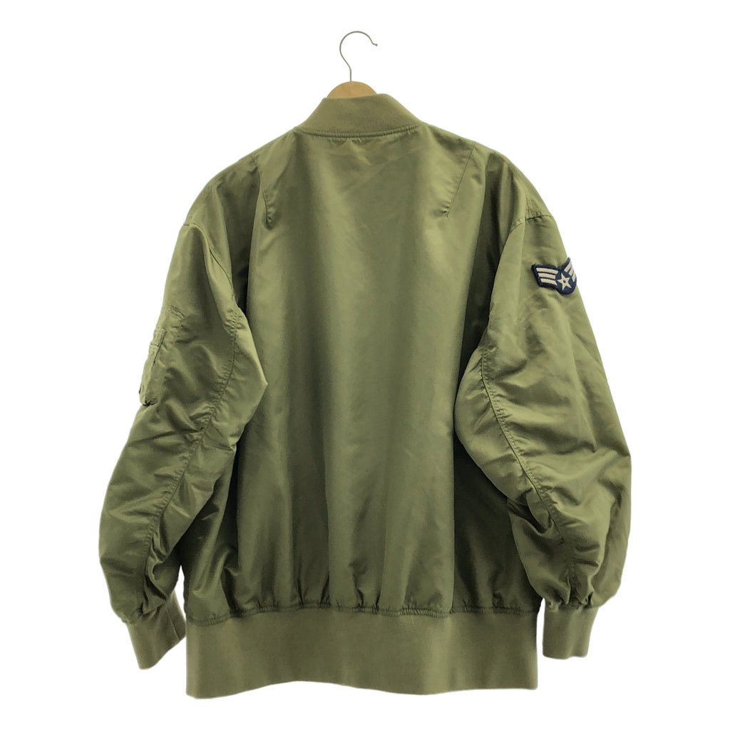 【成色極佳】Whim Gazette MA-1 軍用飛行夾克，附徽章 | F 碼 | 卡其色 | 女款