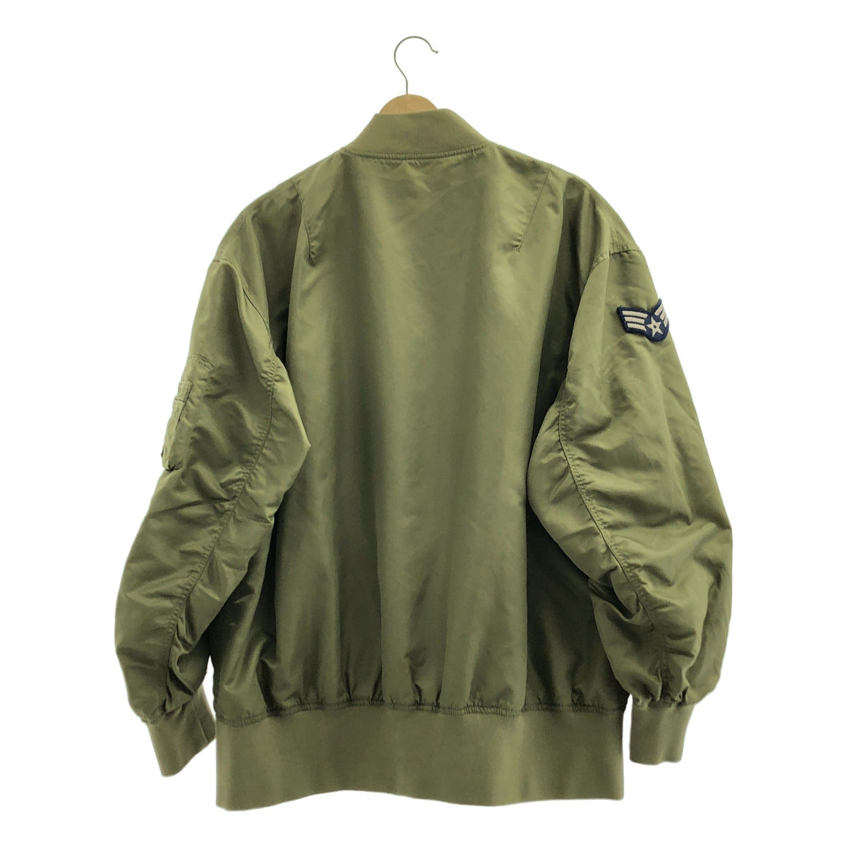 【成色極佳】Whim Gazette MA-1 軍用飛行夾克，附徽章 | F 碼 | 卡其色 | 女款